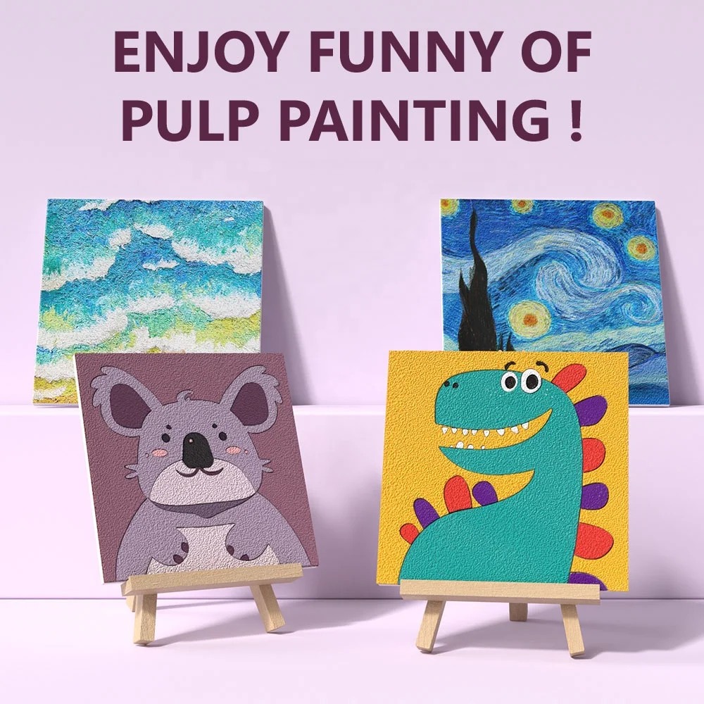 3D Cute Cartoon Koala Pulp Painting Environmental Friendly Paper Pulp Kids Gift & Decoration