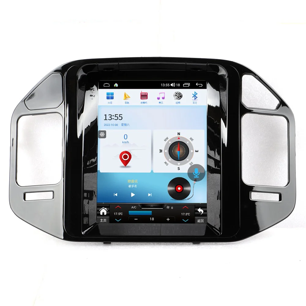Android12.0 Gps Навигация стерео мультимедийное радио автомобильный Dvd-плеер для Mitsubishi Pajero 2004-2011 Автомобильный видео аудио Carplay AM/FM