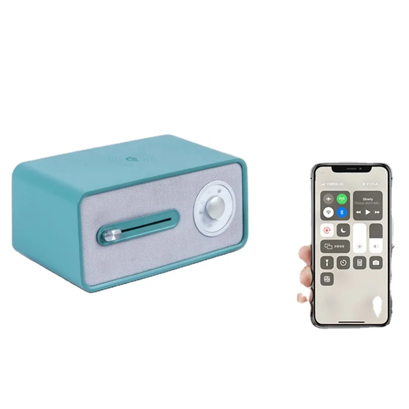 Private tooling High-end Potable Mini  10W high speed Wireless Charging baby White Noise sleep machine TWS BT5.0 Speaker