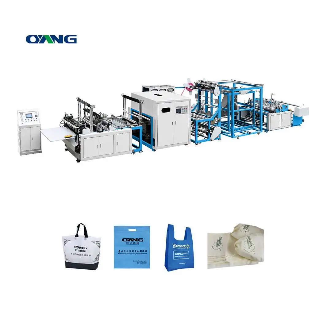 High Efficient Fully Automatic Non Woven Handle Bag Making Machine Non Woven Bag Making Machine