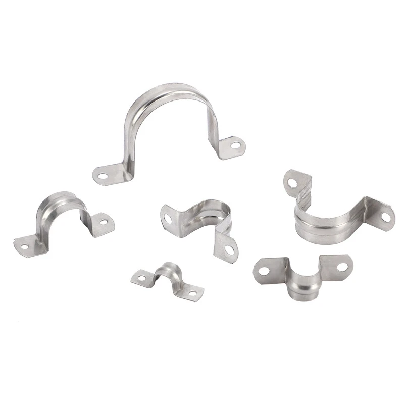 Galvanized saddle clamp fixed hydraulic clamp thickened U-buckle clamp