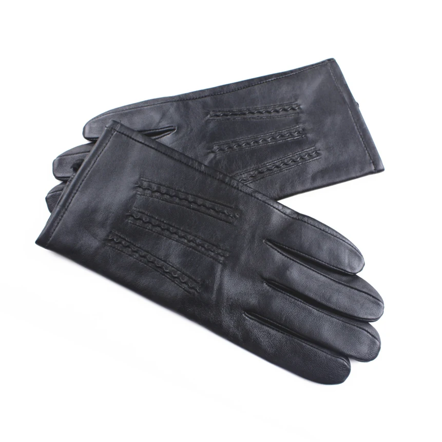 Top quality and good price ladies new style ladies sheepskin leather gloves hand made deer skin leather fashion dressing