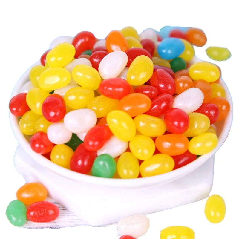 OEM customization Colorful jelly bean hard and soft coconut candy fruit-flavored candy