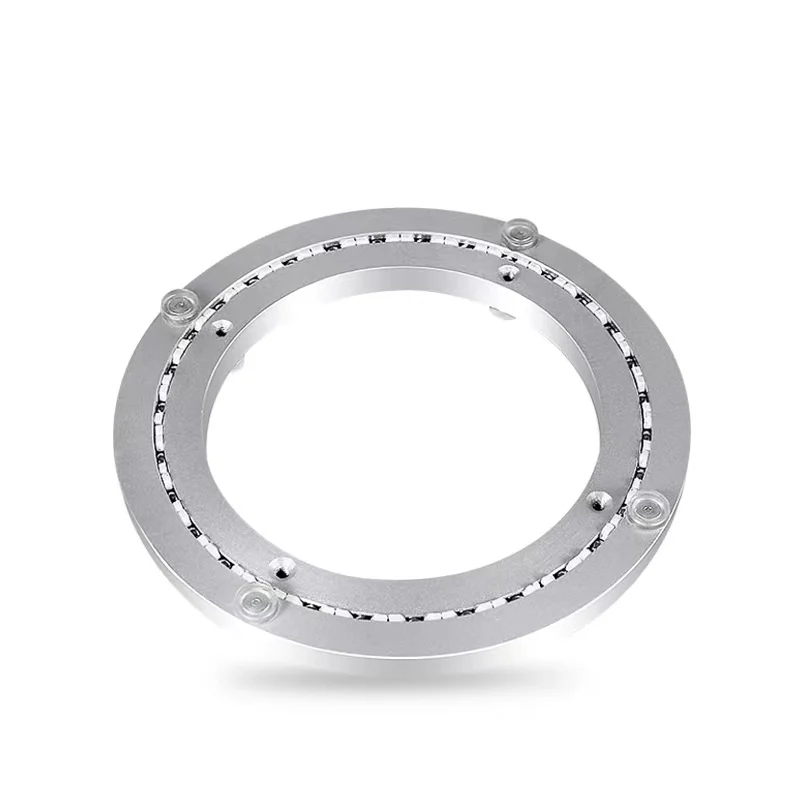 High quality aluminum lazy Susan ball bearing swivel rotating plate for table