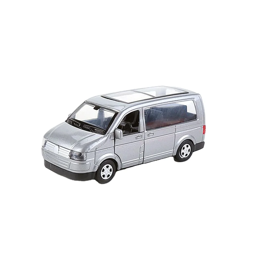 Custom 1/32 Real White Car  Light 3D Toys Mini  Diecast Transit Van Model Toy