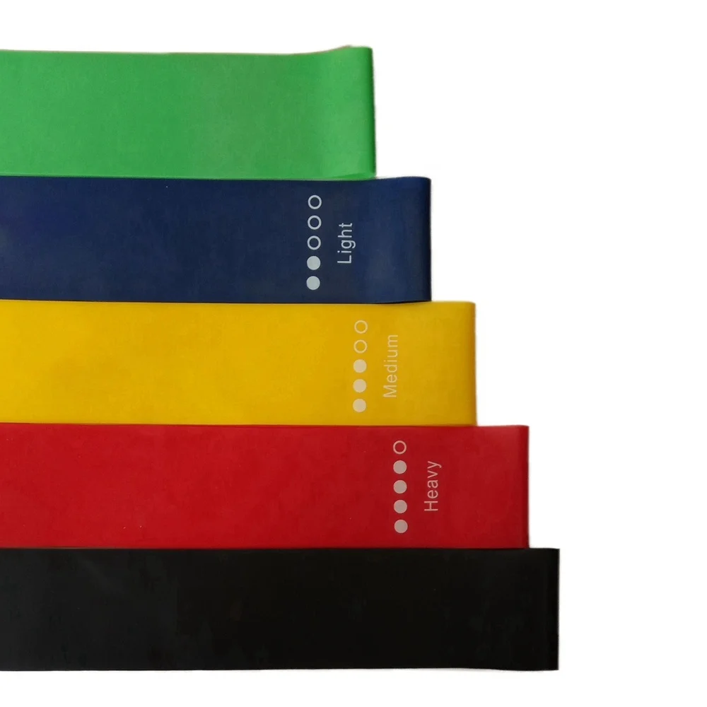 100% pure latex mini resistance bands set and stretch band