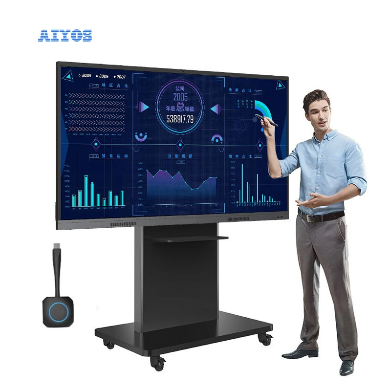 High quality Interactive Flat Panel 65 75 86 98 100 inch education Intelligent Digital Whiteboard for Meeting