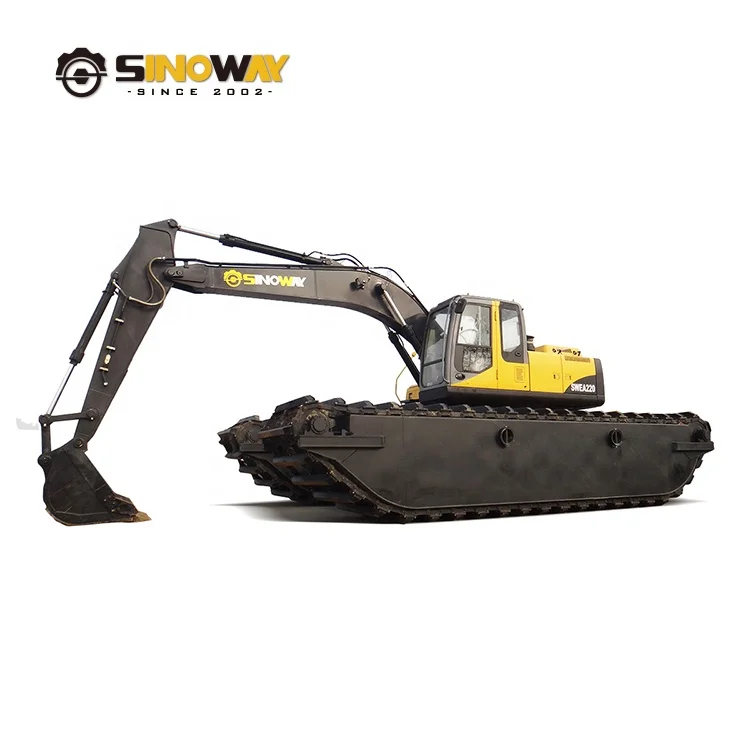 Professional factory new swamp buggy amphibious excavator with big float operating weight 30000kg bucket capacity 1 cbm