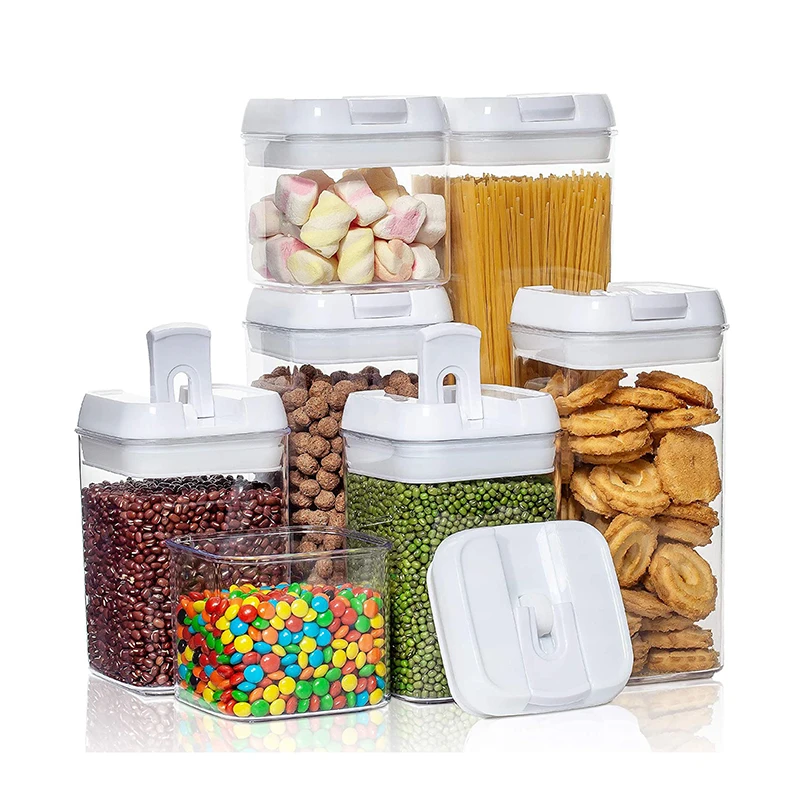 Airtight Food Storage Containers Set with Lids for Pantry Organization BPA Free Kitchen Canisters for Cereal Rice Flour