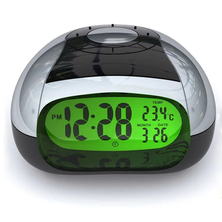 Home Bedroom New Design Language Time Clock Electronic LED Digital Talking Alarm Clock