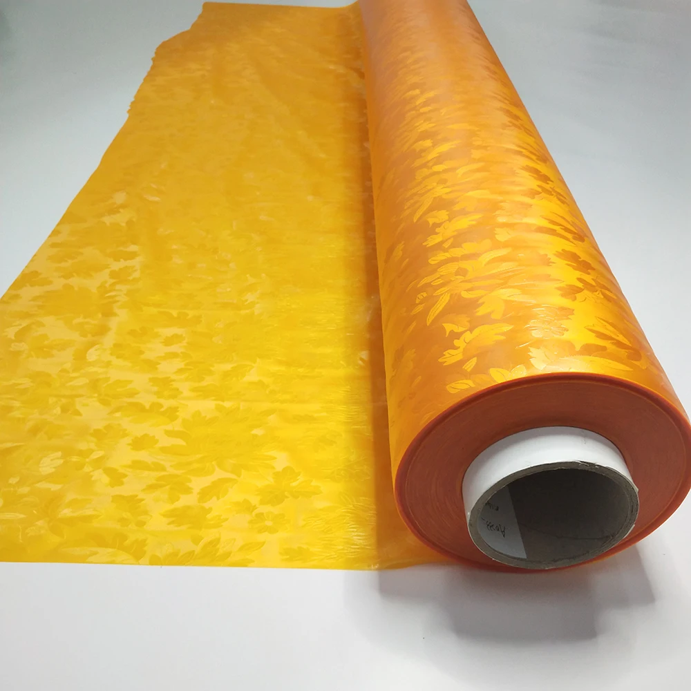 
Embossed color pvc film for raincoat 