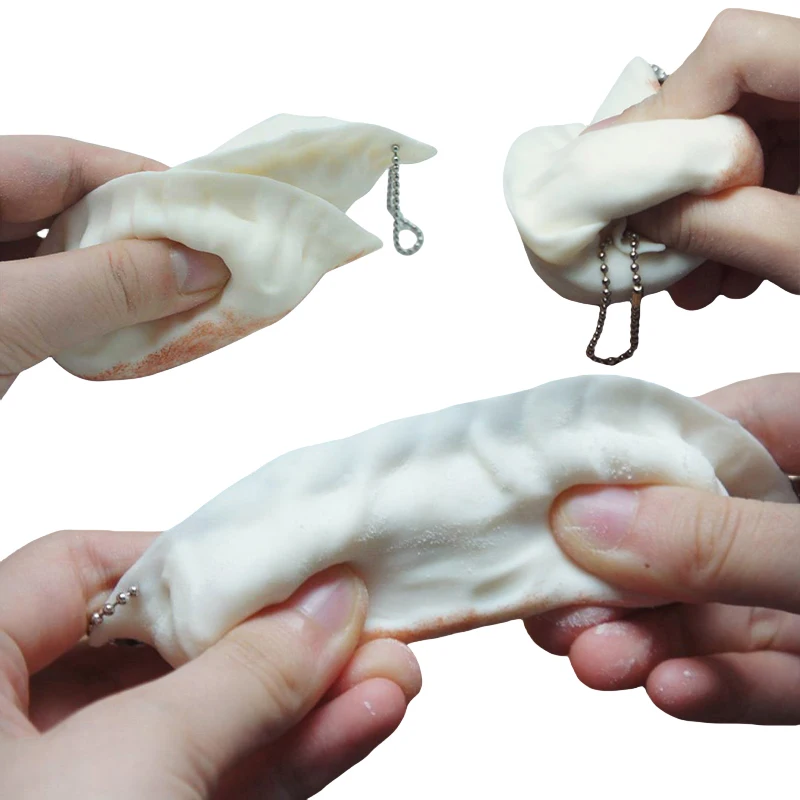 Dumpling Squishy Slow Rising Stress Relief Squish Toys Simulation Steamed Buns Squeeze Toys Antistress Dumpling Model