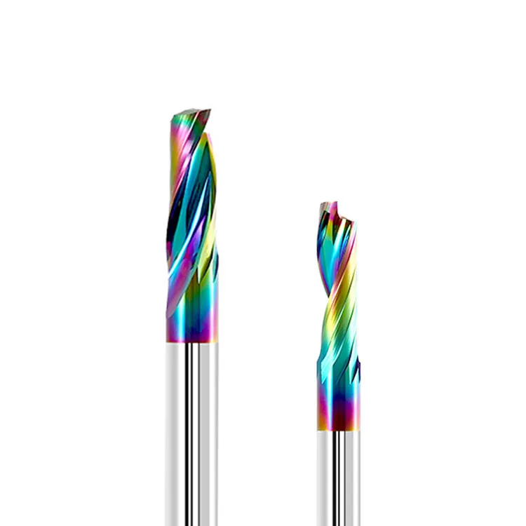 JC hot sale Top quality Milling Cutter Super Coated Single Flute End Mill for Aluminum Door Window router bit