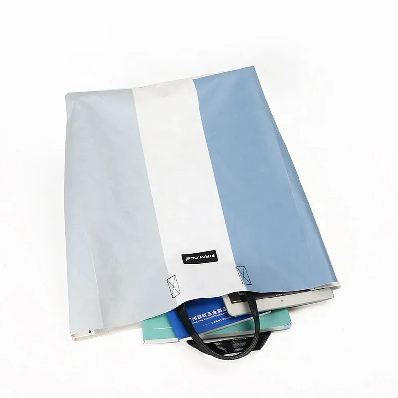 Vintage Tarpaulin tote bag with Inner Pocket Canvas Beach waterproof shopping Bag with stitching color