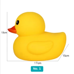Wholesale Squeeze Yellow Bulk Rubber Duck Toys Kids Shower Swimming Bath Toy Sound Floating Ducks For Baby
