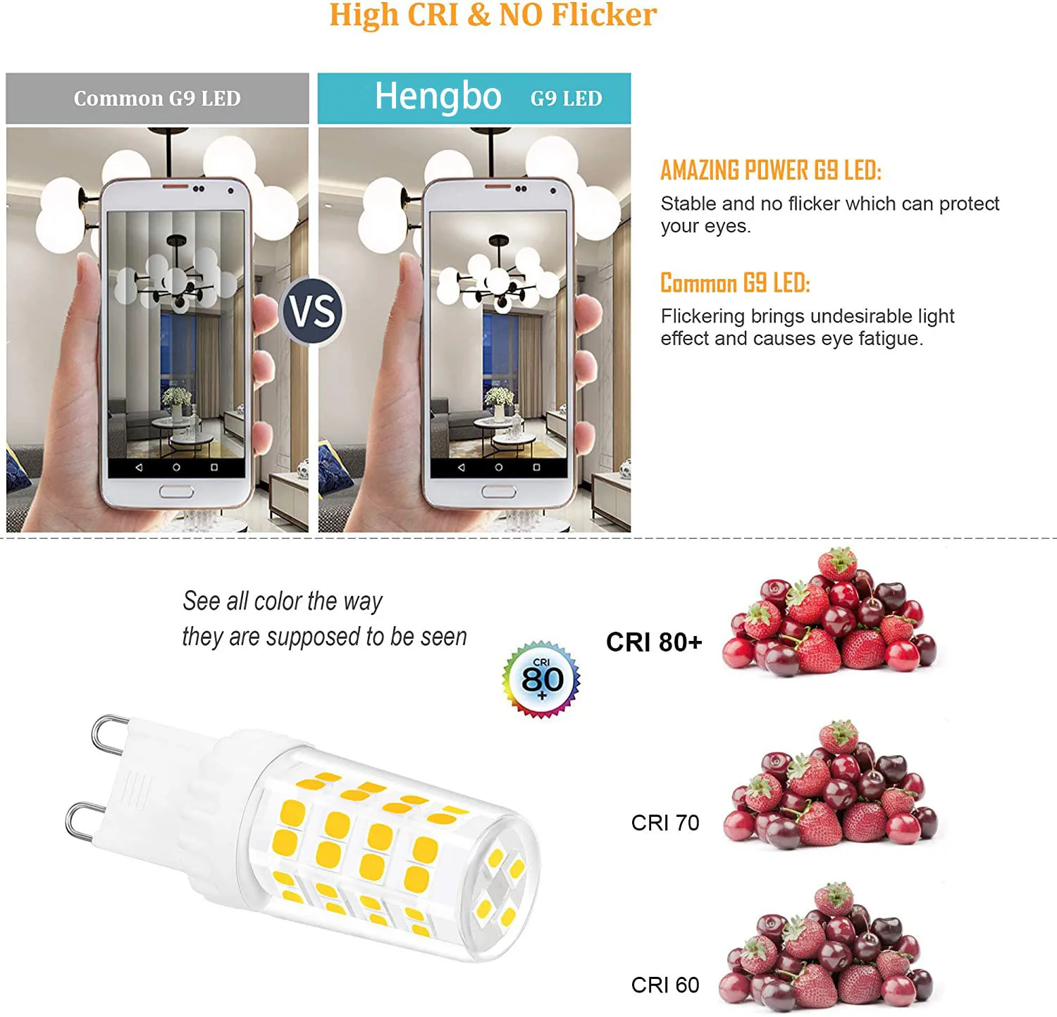  Горячая Распродажа 5 Вт LED G9 50 эквивалент Bi Pin Галогенные лампы нерегулируемая яркость теплый белый 3000K Светодиодные Энергосберегающая