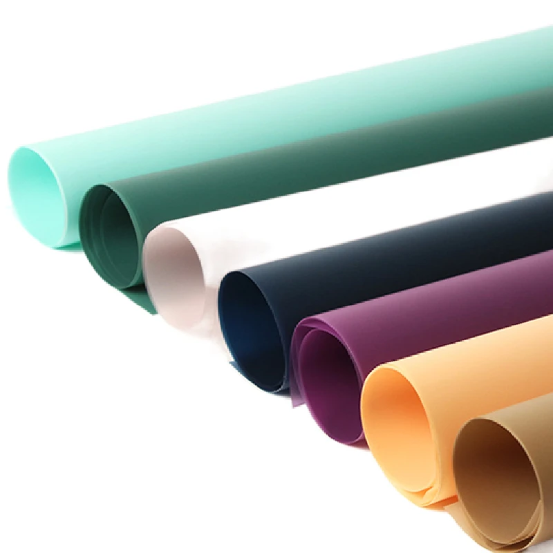 New Solid Color Flower wrapping paper in Korean matte film waterproof bouquet lining paper handmade floral gift Packing paper