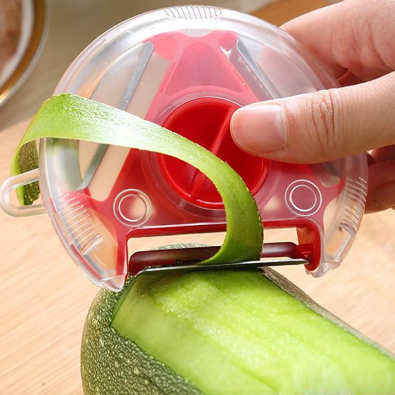 Multifunctional rotating three-in-one peeler kitchen shredder peeling knife vegetable