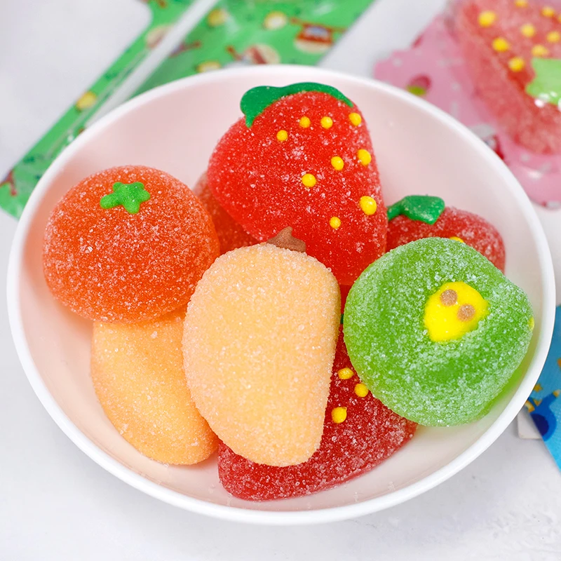Different Shape Delicious Jelly Fruity Sour Flavor Sugar Wholesale Bulk Gummy Candy Confectionery