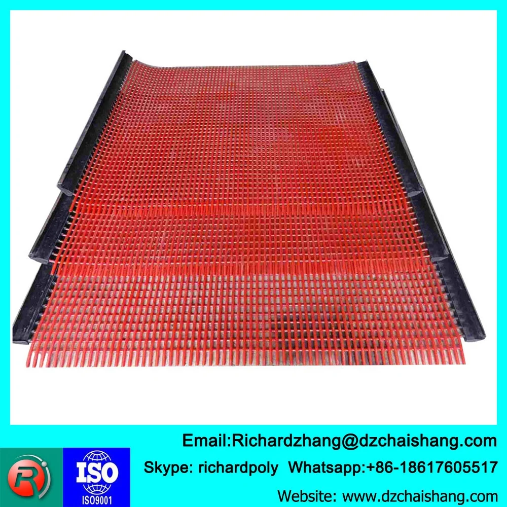 High Frequency Polyurethane Vibrating Screen , Ore tailings Dewatering Screen mesh