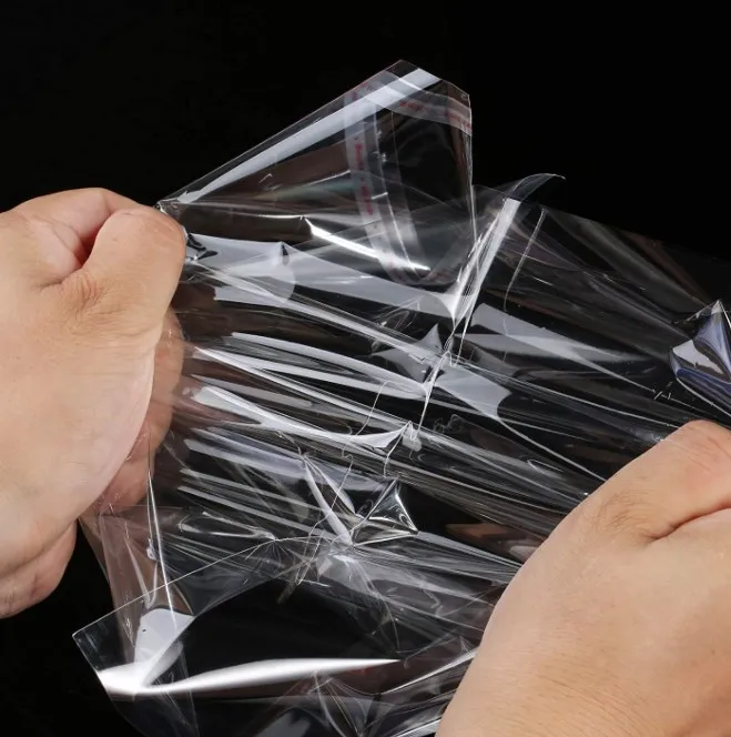 Thick Clear Resealable Cellophane Self Adhesive Seal Poly Bags for Cookie,Packing