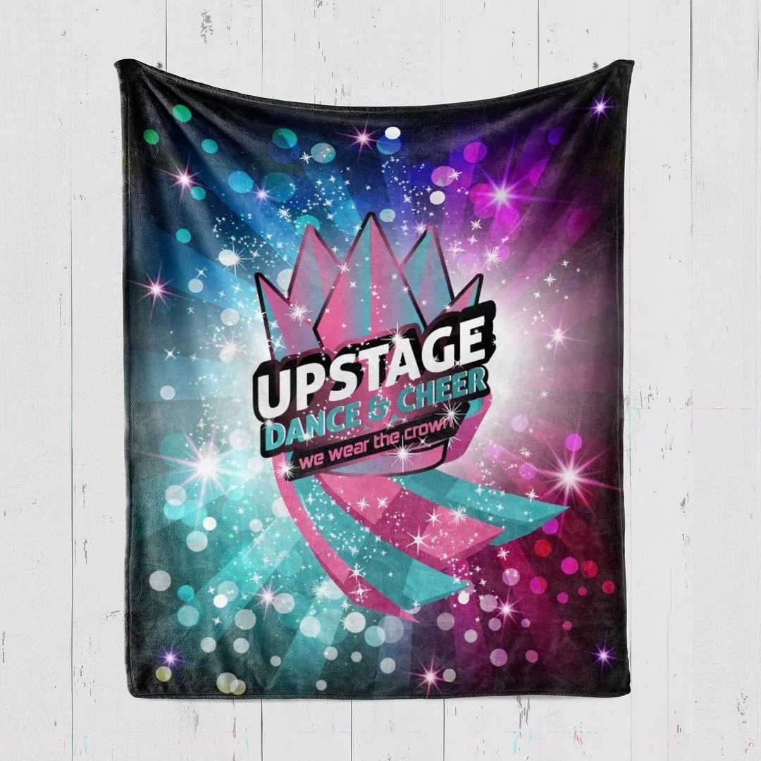 
Custom Printed Flannel Fleece Throw Velvet Sports Blanket 