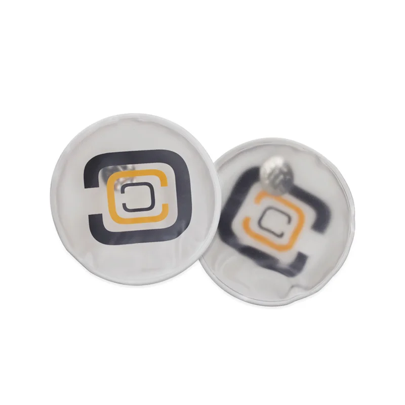 Transparent PVC Produced Portable Reusable Customized Circular Heat Pack Metal Heat Pack Instant Hand Heater