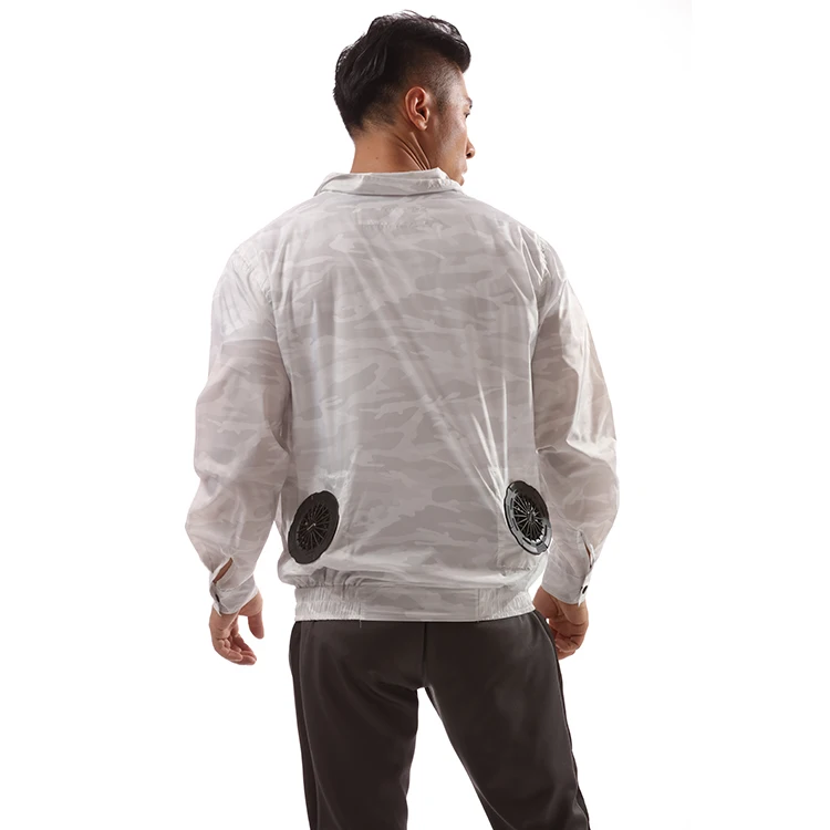 Japanese Style Cooling Vest Air Conditioned Jacket Summer Woven Print Pattern Mandarin Collar Summer Long Jackets for Men