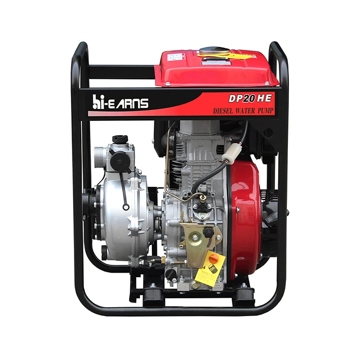 Hiearns  DP20HE 2inch high pressure diesel irrigation electric water pump with 186 10hp diesel engine