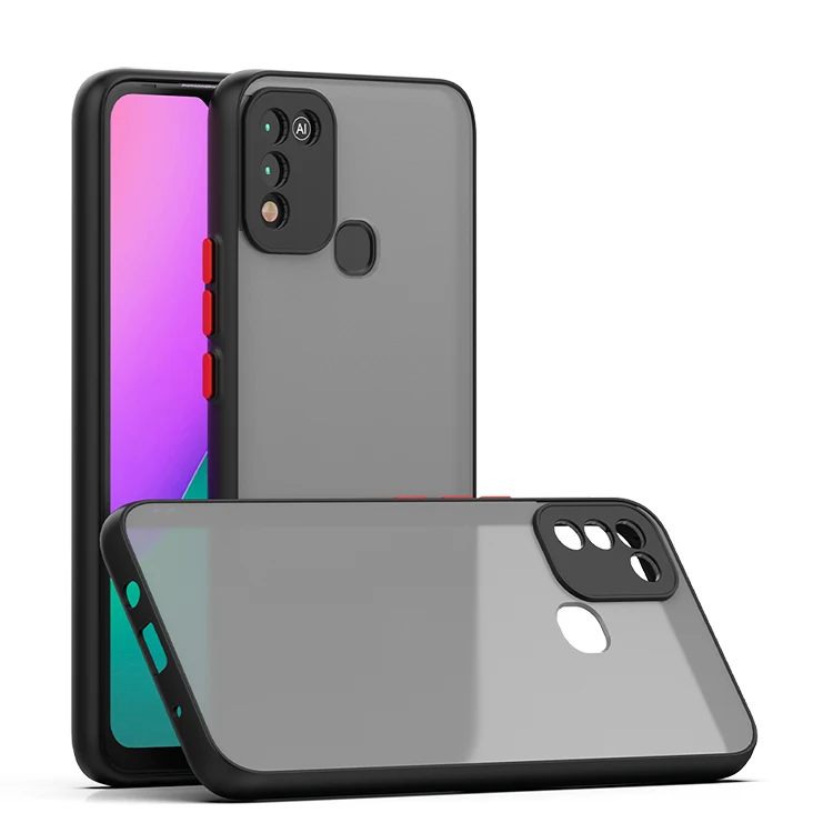 Luxury TPU Shockproof Skin Feel Matte Thin Transparent Back Cover Phone Case For Infinix Hot 10 Play Cover