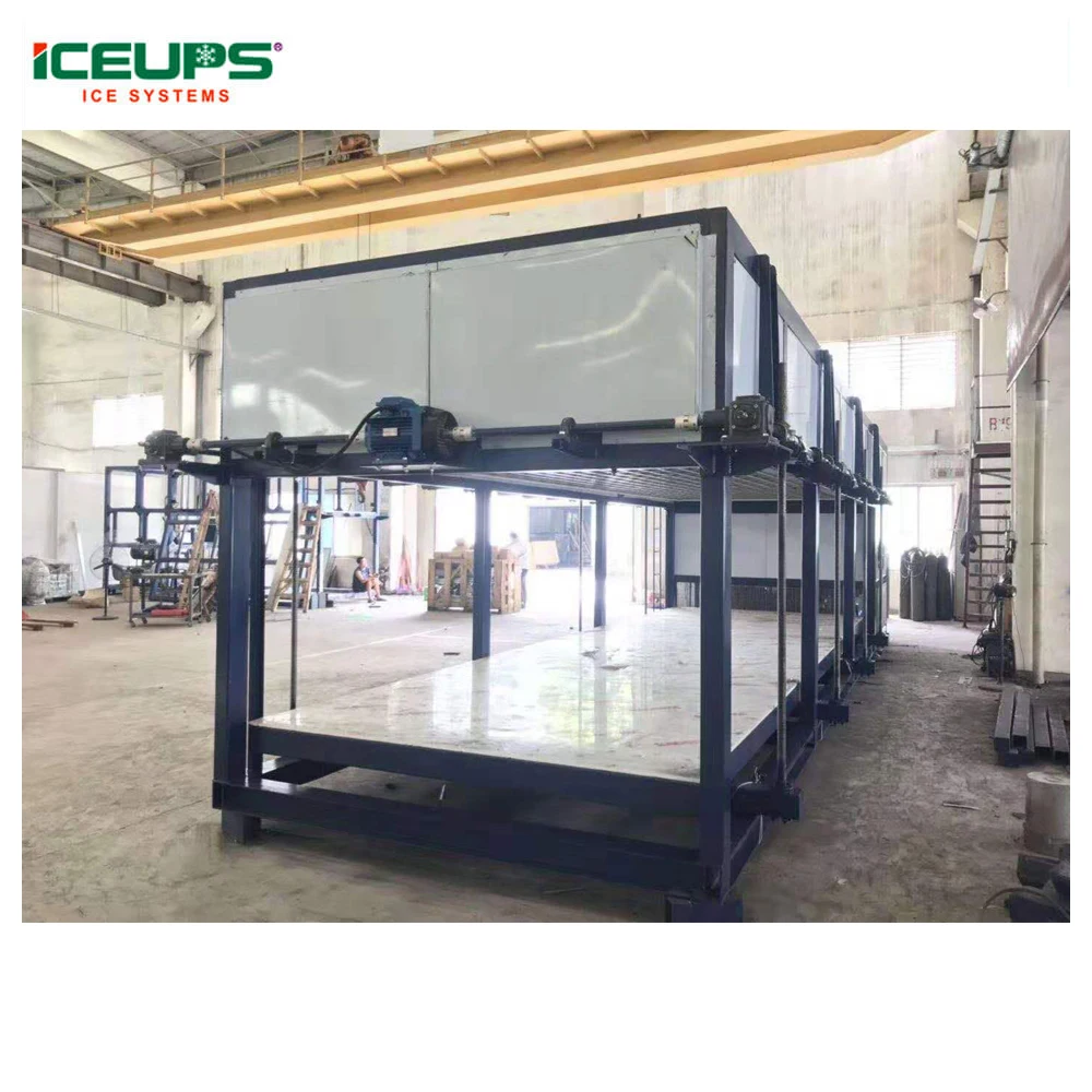 ICEUPS 30T 50kg industrial ice brick machine for ice plant sell ice.