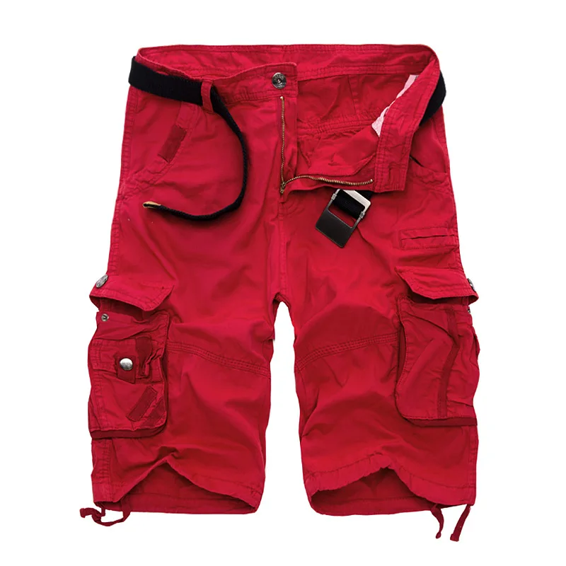 Custom Logo Polyester Shorts Loose Work Shorts Cargo Soft Fabric Work Shorts For Men