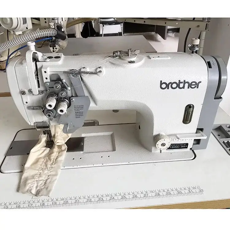 Used Japan Brother industrial 845 double needles lockstitch sewing machine in perfect condition for sale