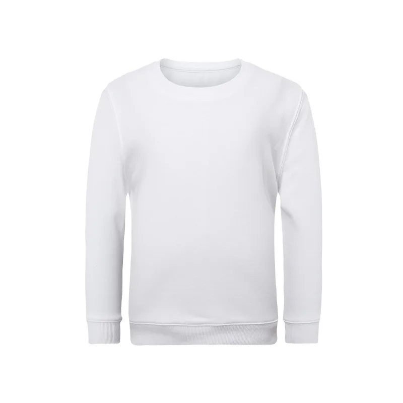 Осень-зима 2019 детская куртка для отдыха с логотипом на заказ хлопковые вязаные свитшоты без рисунка с круглым вырезом для детей