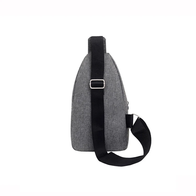 Wholesale Cheap Men Sport Chest Pack Bag Shoulder Earphone Hole Custom Logo Waterproof Crossbody Sling Bag for Men