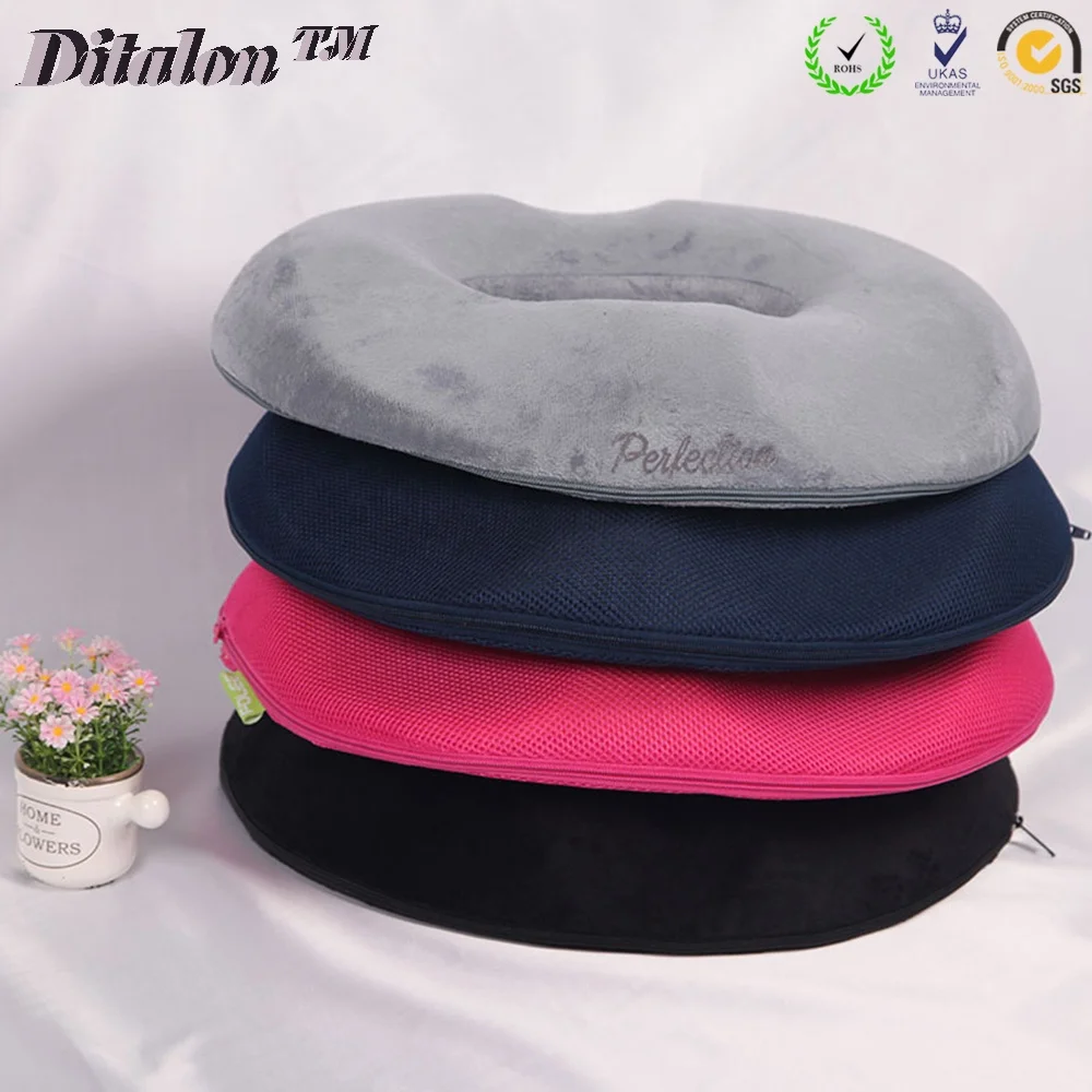 Meditation Cool Gel Ventilated Round Donut Hemorrhoid Coccyx Tailbone Seat Cushion For Pressure Relief Universal Pillow