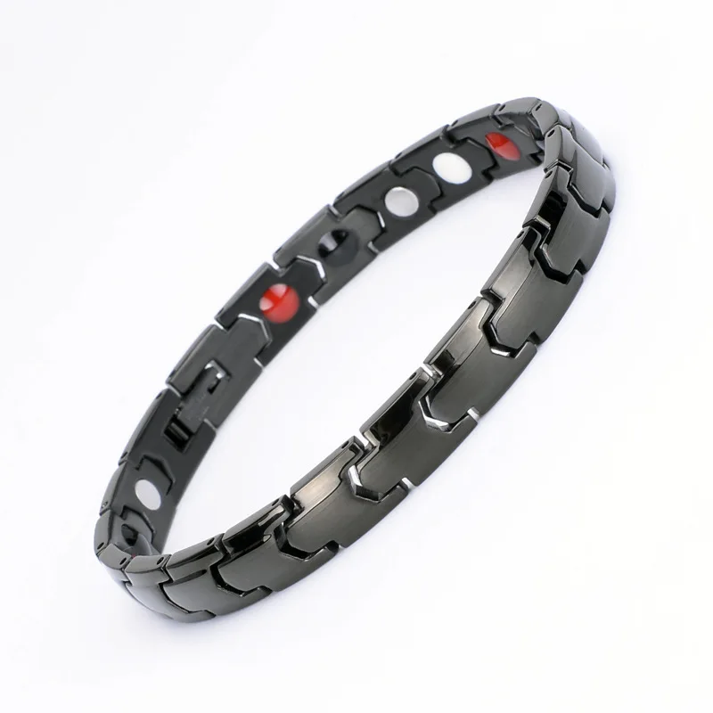 Popular Stainless Steel Couple Bracelet Pure Titanium Germanium Magnet Bracelet Titanium Steel Jewelry