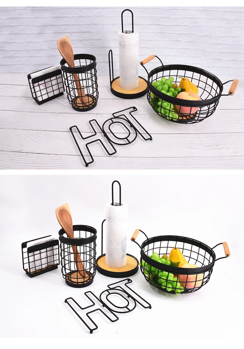 Iron Fruit Basket Hollow Net Creative Living Room Snack Basin Vegetable