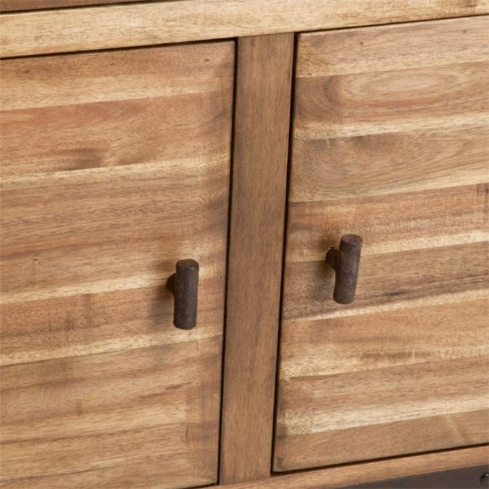 Cheap Furniture with 2 Doors and 2 Drawers Wood Drawer Cabinet Custom Wholesale Antique Vintage Style Chinese Home Furniture