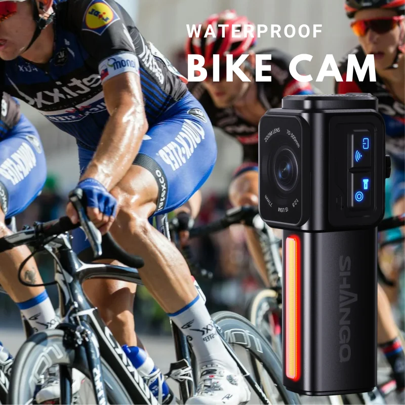 D1 2024 High Quality Small Dash Cam Bicycle Rearview Cameras 1080p No Screen Mp4 Video Recording Front And Rear Bike Dashcam