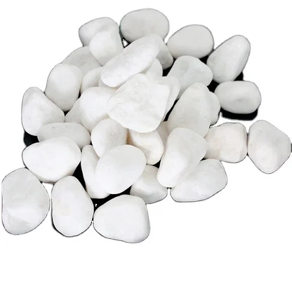 Landscaping 3-5mm snow white marble pebble