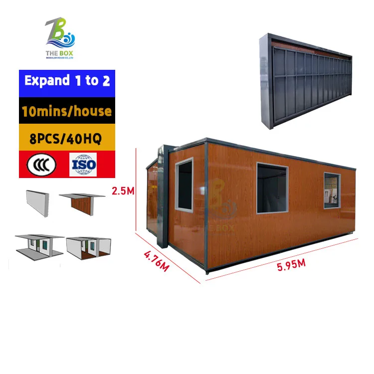 Modular Mobile Homes 3 Bedroom House Plans Drawing Container House Prefabricated Two Bathrooms  folding container