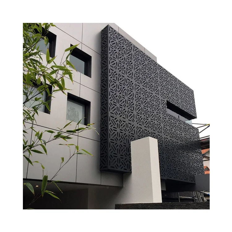 Hot Decorative Curtain Perforated Sheet Mesh Punching Sheet Metal Fence Panels Aluminum Wall Panel Screen