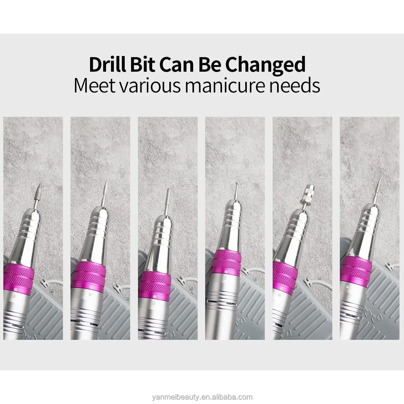 Hot Electric Nail Drill Machine Quiet Using Experience Low Noise Low Vibration