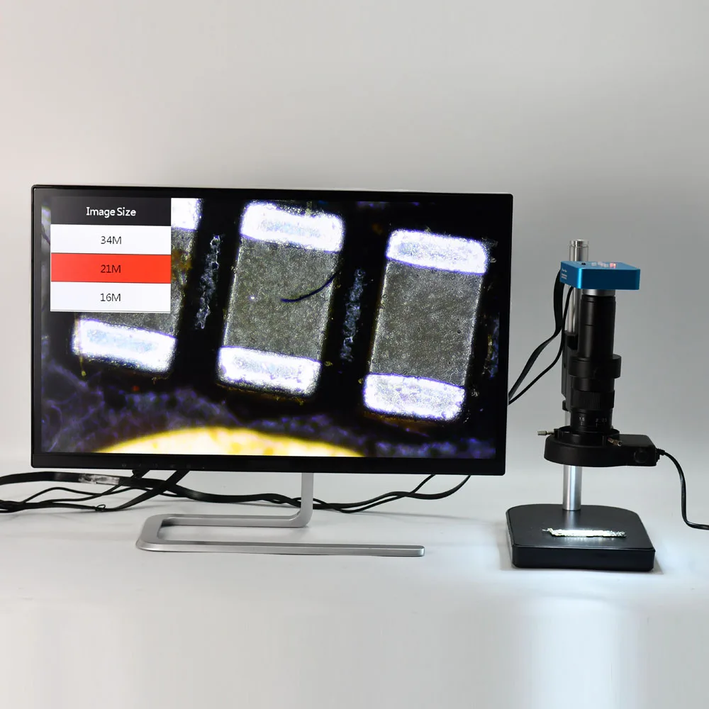  Промышленный электронный цифровой микроскоп Hayear 38MP 2K 3800 Вт 60FPS HDMI USB для ремонта телефонов печатных