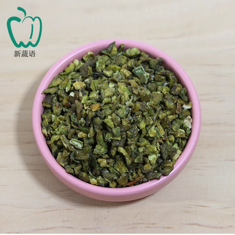 Wholesale Dried Vegetables Sweet Dehydrated Green Bell Pepper Dried Peppers For Seasoning