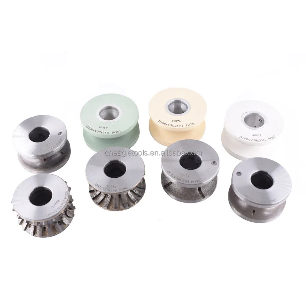 Europe Quality diamond cnc profiling wheel V20/V30/V40 bullnose profiling wheel for Granite/Quartz/engineer stone