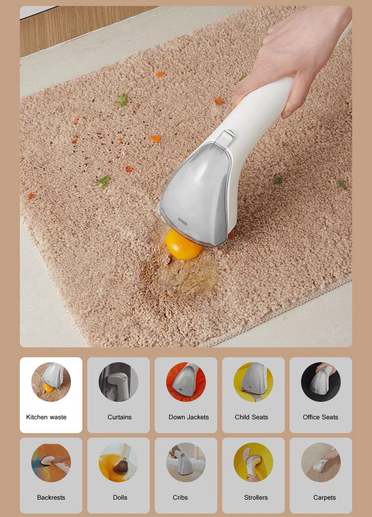 2022  Low Noise Portable Handheld pet Hair Dust Cleaning  Machine Spot Spray Robotic Sofa Bed Carpet Robot Vacuum Cleaner