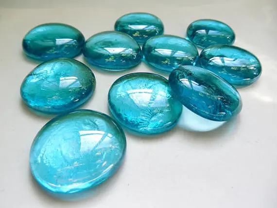 Оптовая продажа, Китай, высокое качество, декоративная ваза, наполнитель для аквариума, плоская стеклянная галька