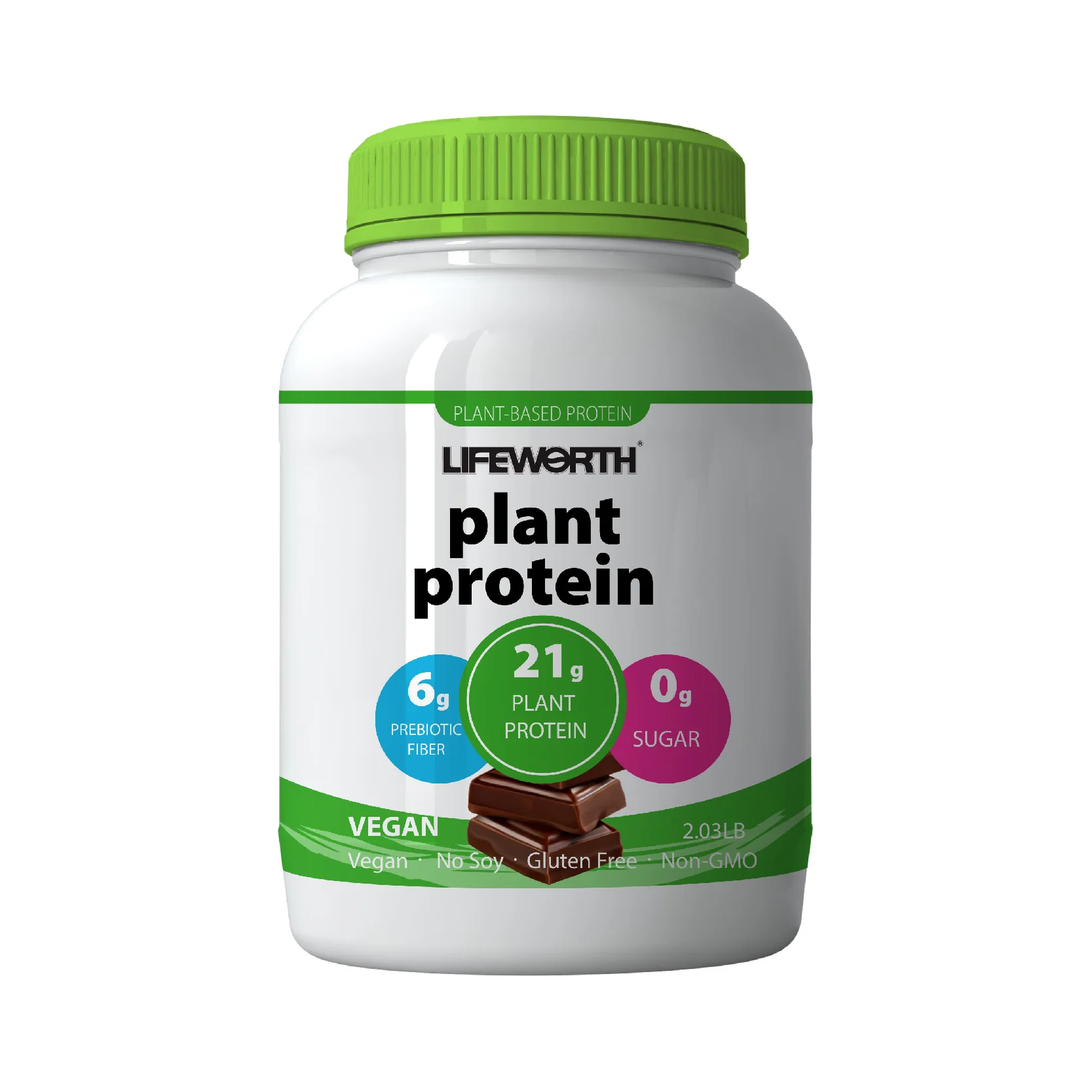 LIFEWORTH Vegan Plant Protein Powder Supplement Pea